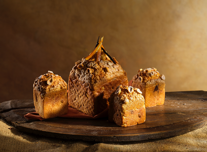 catherine mixes brioches biscuits.