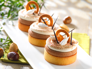 tartelette vegan abricot romarin mousse.