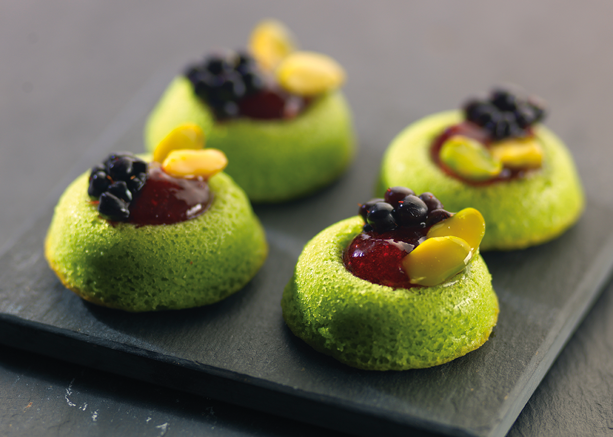 framboise linzer financier.