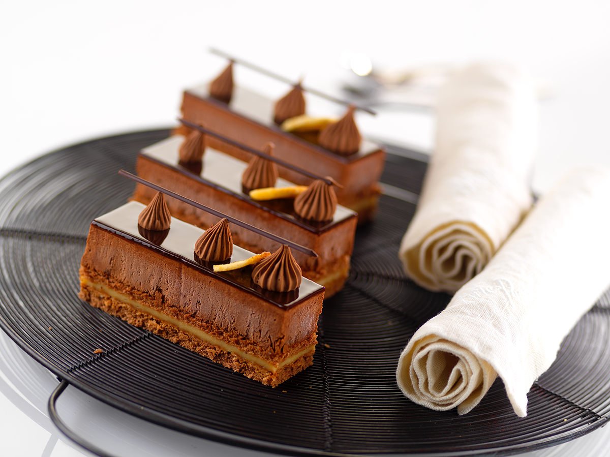fruffi banane entremets chocolat.