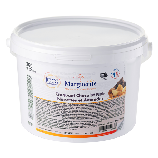 seau croquant chocolat noir 4 kg.