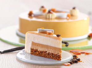 croustillant caramel entremets cafe.