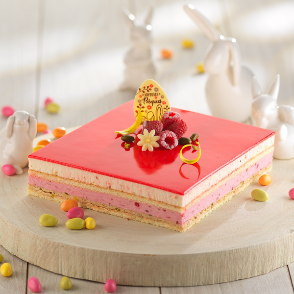 entremets paques framboise nougat 2.