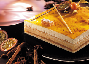 entremets passion epices mousse main.