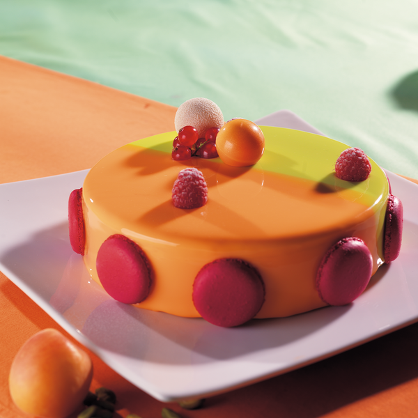 entremets bavaria abricot pistache.